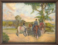 Lot 226 - Style of Jaques Martin-Ferrieres (French...