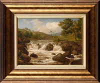 Lot 237 - E*** Gill (19th Century) A RIVER LANDSCAPE...