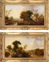 Lot 240 - T*** S*** Barber (19th Century) RURAL RIVER...