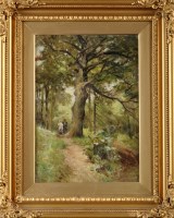 Lot 249 - Robert Jobling (1841-1923) ''DALEHOUSE WOODS''...