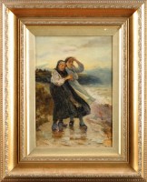 Lot 254 - Robert Jobling (1841-1923) ''WAITING FOR THE...