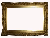 Lot 269 - A large, swept gilt picture frame and slip of...