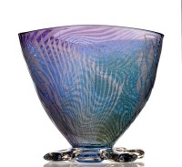 Lot 296 - ''Net'': a turquoise overlay/cased bowl, with...