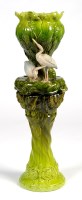 Lot 304 - A Bretby Majolica jardiniere and associated...