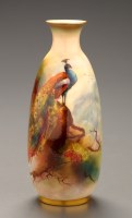 Lot 374 - Royal Worcester: a vase, shape number ''2491'',...