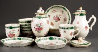 Lot 414 - A part export tea service, comprising: a...