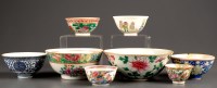 Lot 424 - A pale celadon bowl, 19th Century, painted...