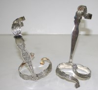Lot 478 - A pair of EPNS bottle holders, by Elkington &...