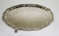 Lot 493 - A George VI waiter, by Viners, Sheffield 1951,...