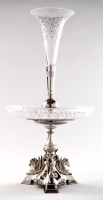 Lot 584 - An ornate Victorian table centrepiece, by...