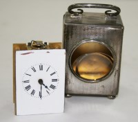 Lot 597 - A George V silver cased carriage timepiece, by...