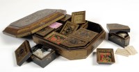 Lot 1181 - An early 20th Century Chinese lacquered game...