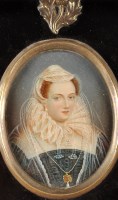 Lot 54 - Scottish School A MINIATURE BUST PORTRAIT OF A...