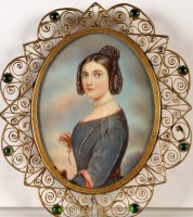 Lot 55 - 19th Century Continental School A MINIATURE...