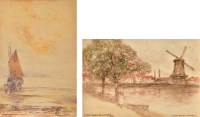 Lot 75 - Victor Noble Rainbird (1888-1936) ''EVENTIDE''...