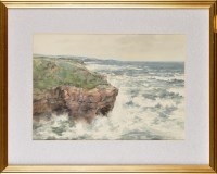 Lot 88 - Frank Watson Wood, snr. (1862-1953) CLIFFS ON...