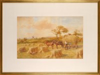 Lot 95 - John Atkinson (1863-1924) ''AT HAYTIME'' -...