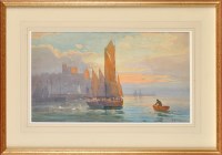Lot 106 - Bernard Benedict Hemy (1845-1913) A HARBOUR...