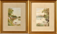 Lot 114 - Joseph Jobling (1869-1930) RIVER LANDSCAPES...