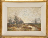 Lot 145 - William Manners, RBA (1860-1930) ''MARSHLAND,...
