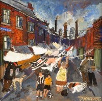 Lot 175 - Malcolm Teasdale (1944-) ''A BLOWY DAY: MYRTLE...