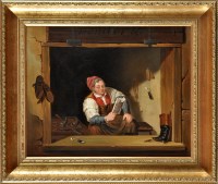 Lot 181 - 19th Century British School A COBBLER SEATED...
