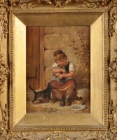 Lot 195 - Robert Sanderson (1848-1908) ''PLAYMATES'' - A...
