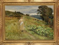 Lot 257 - Robert Jobling (1841-1923) ''THE MILKMAID...