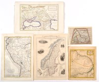 Lot 290 - Various Engravers AN ANTIQUE MAP OF PERU...