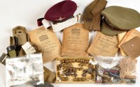 Lot 1042 - A quantity of military effects, to include:...