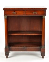 Lot 1140 - A Regency mahogany chiffonier, the rectangular...