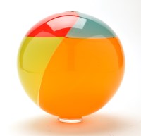 Lot 2 - James Maskrey: a modern coloured glass vase of...