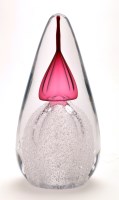 Lot 14 - Svaja: a large glass ornament, indistinctly...