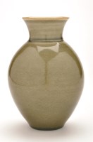 Lot 44 - Ivar Mackay: a porcelain green glaze ovoid...