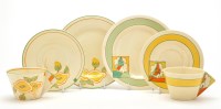 Lot 65 - Two unusual Clarice Cliff 'Chintz' pattern...