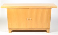 Lot 103 - A modern birch veneered sideboard, the...