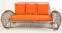 Lot 117 - A 'Costabella' chair sofa and chair, powder...
