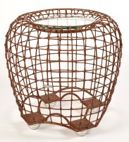 Lot 127 - A 'Costabella' end table, powder coated steel,...