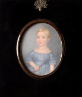 Lot 55 - 19th Century British School A MINIATURE...