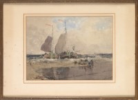 Lot 100 - George Edward Horton (1859-1950) ''THE LANDING'...