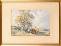 Lot 108 - David Thomas Robertson (1879-1952) A HAYCART...