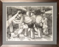 Lot 155 - Tom Dack (b.1933-) ''FACEWORKERS'' - MINERS...