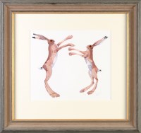 Lot 178 - Mary Ann Rogers (Contemporary) ''BOXING HARES''...