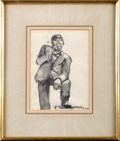 Lot 185 - Josef Herman (Polish/British 1911-2000) A...