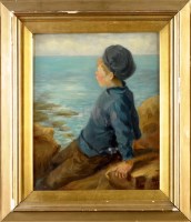 Lot 224 - John Wilson Jowsey (1884-1963) A FISHERBOY...