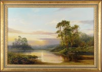 Lot 237 - Tony Sheath (1946-) A RIVER LANDSCAPE AT...