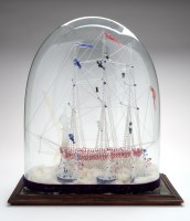 Lot 281 - A Victorian glass frigger, fashioned as a...