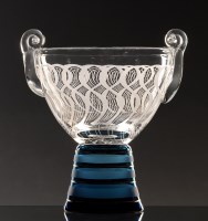 Lot 296 - A crystal composite bowl, clear glass with...