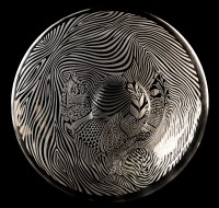 Lot 298 - ''Fish and Waves'': a clear bowl, the well...