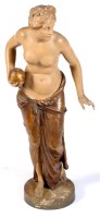 Lot 316 - A Goldscheider figure of a semi clad female...
